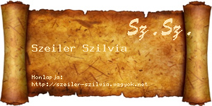 Szeiler Szilvia névjegykártya