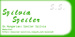 szilvia szeiler business card